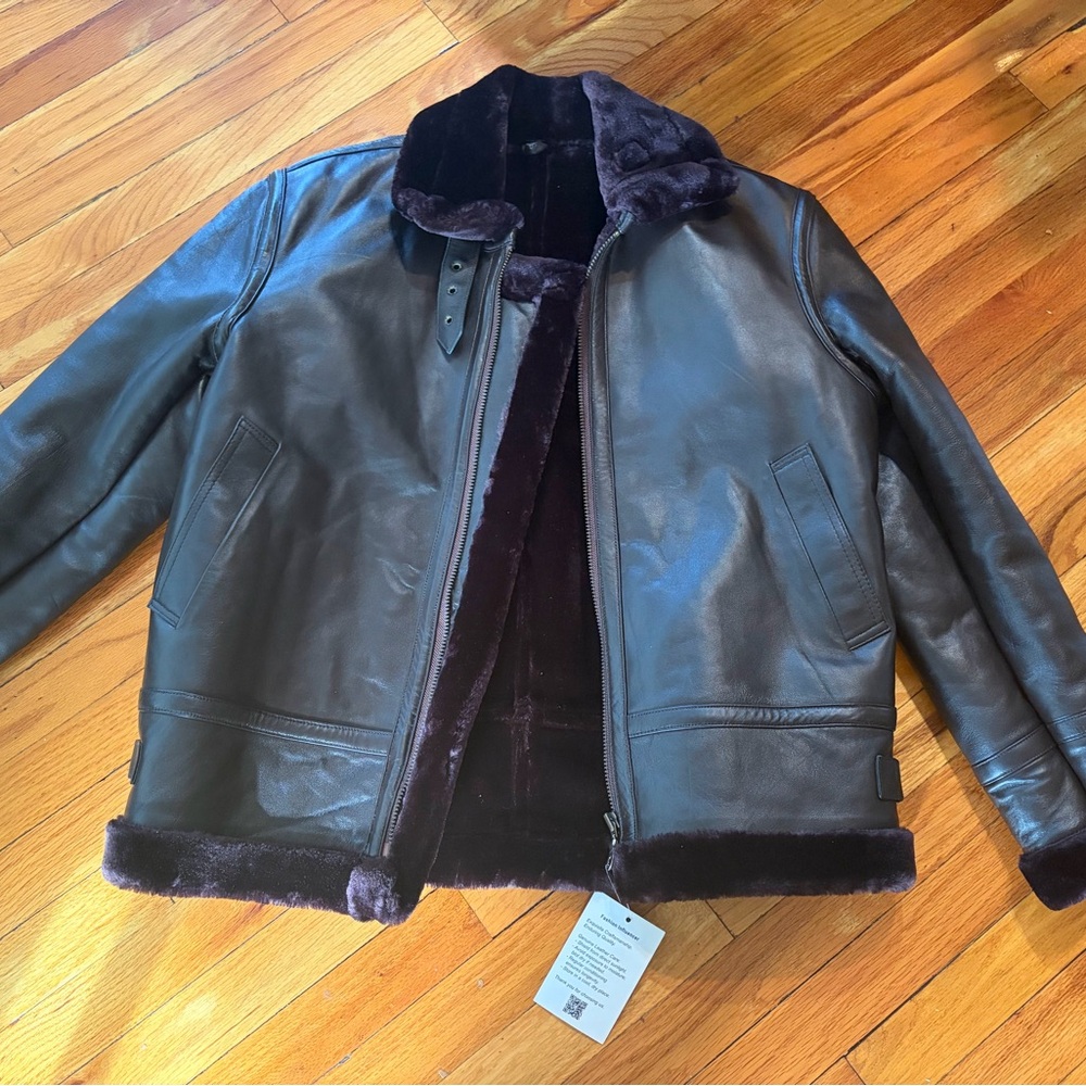 Brown Leather Unisex Jacket
